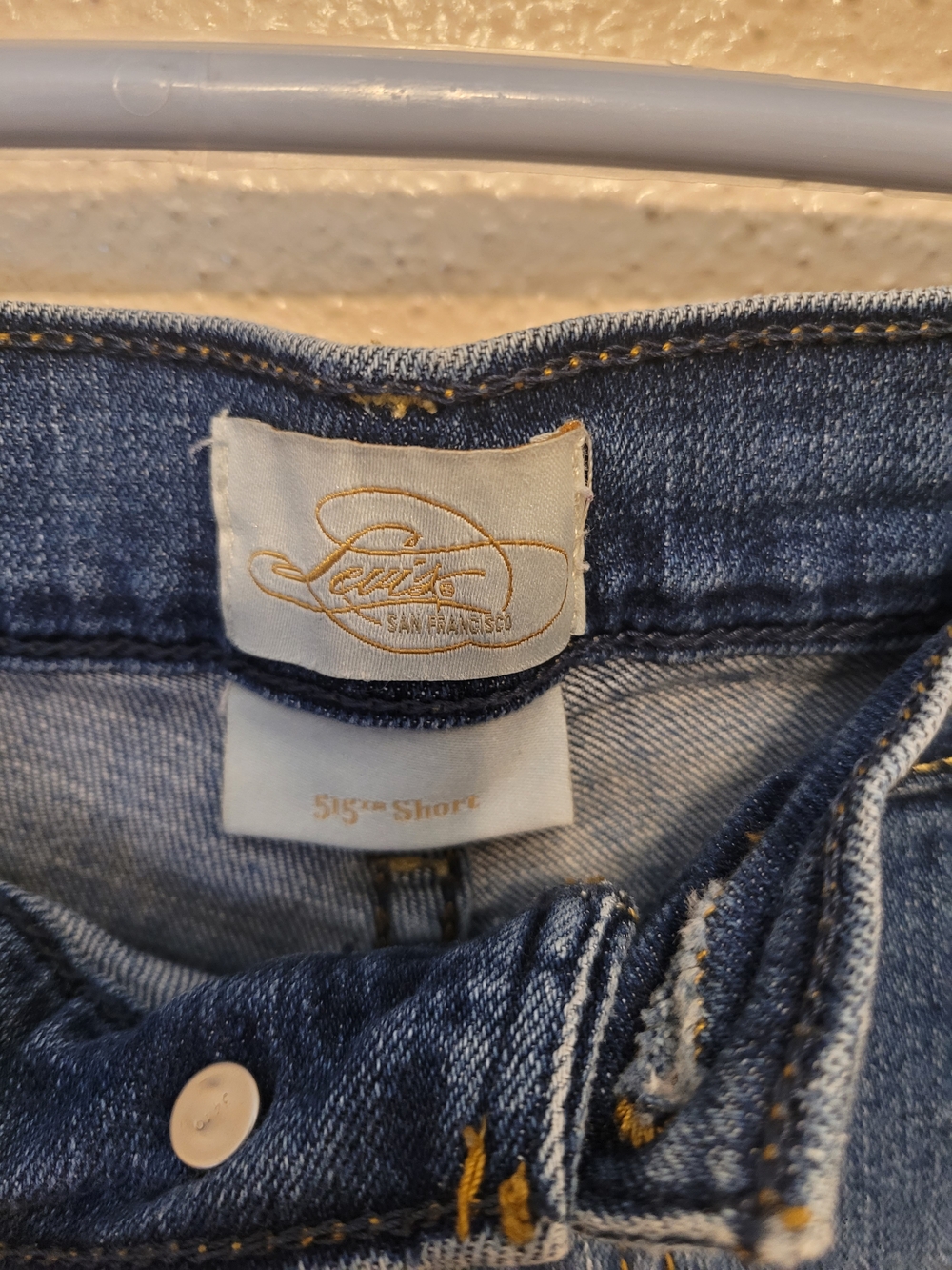 Levis 515 Womans Denim Shorts 10 Y2K Midrise - Picture 4 of 6